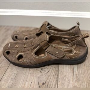 Earth Origins Camby Tan Hiking Shoes Sandals Womens Size 8.5 Walking Comfort